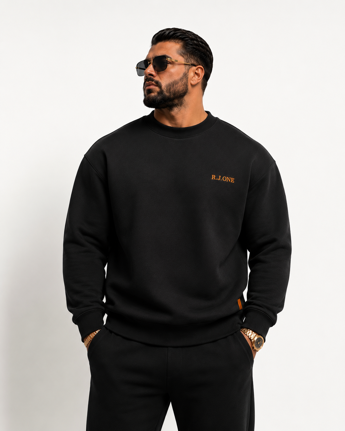 R.J.ONE Crewneck – Black