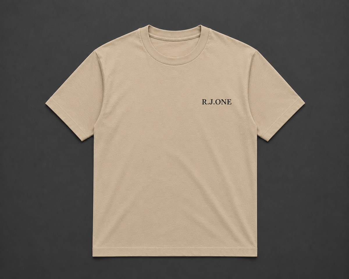 R.J.ONE T-Shirt – Beige